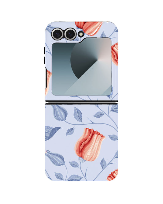 Android Flip Rearguard Defender - Red Tulips
