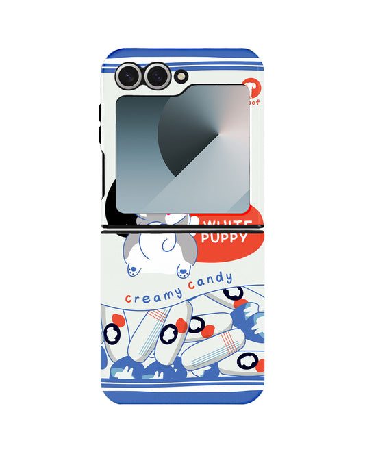 Android Flip Rearguard Defender - White Puppy