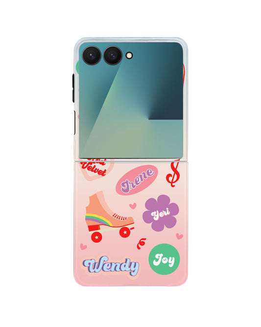 Android Flip Rearguard Defender - Red Velvet Sticker Pack
