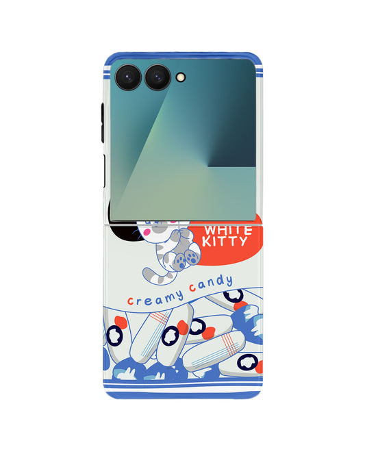 Android Flip Rearguard Defender - White Kitty