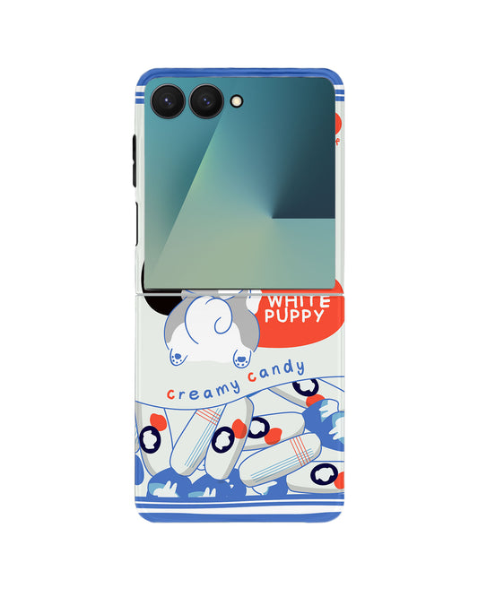 Android Flip Rearguard Defender - White Puppy