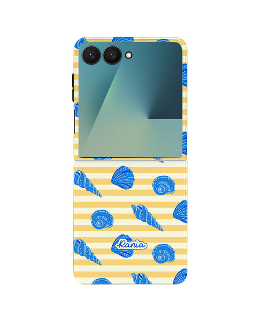 Android Flip Rearguard Defender - Blue Sea Shells