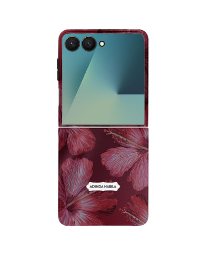 Android Flip Rearguard Defender - Goth Hibiscus