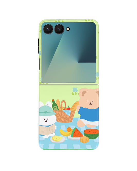 Android Flip Rearguard Defender - Picnic Bear Blue