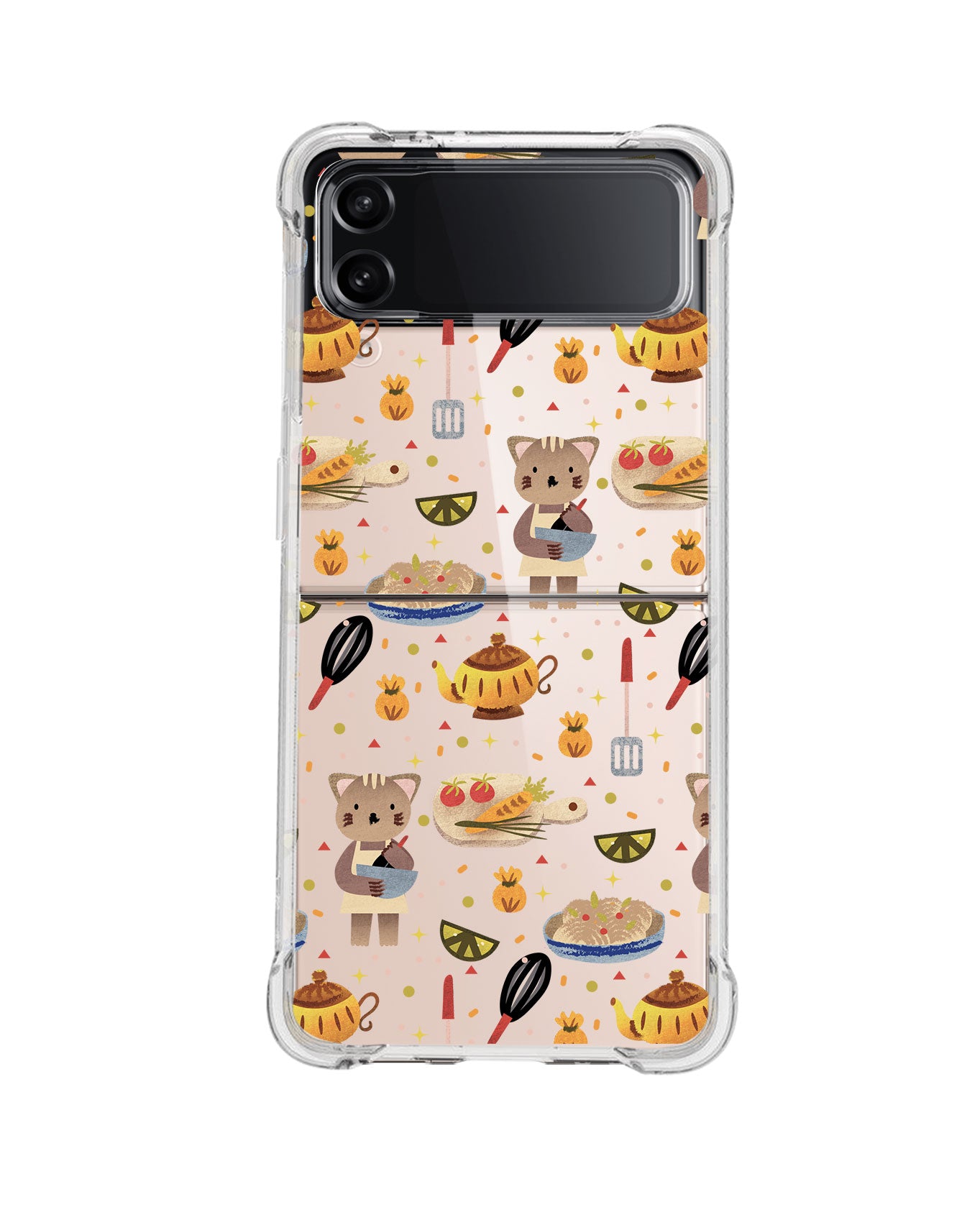 Android Flip / Fold Case - Cooking Cat