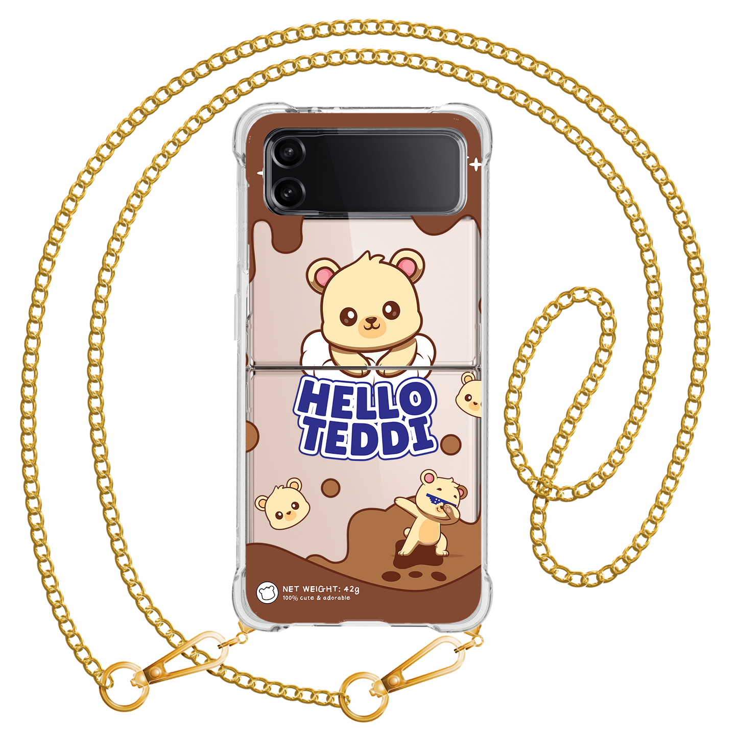 Android Flip / Fold Case - Hello Teddy 1.0