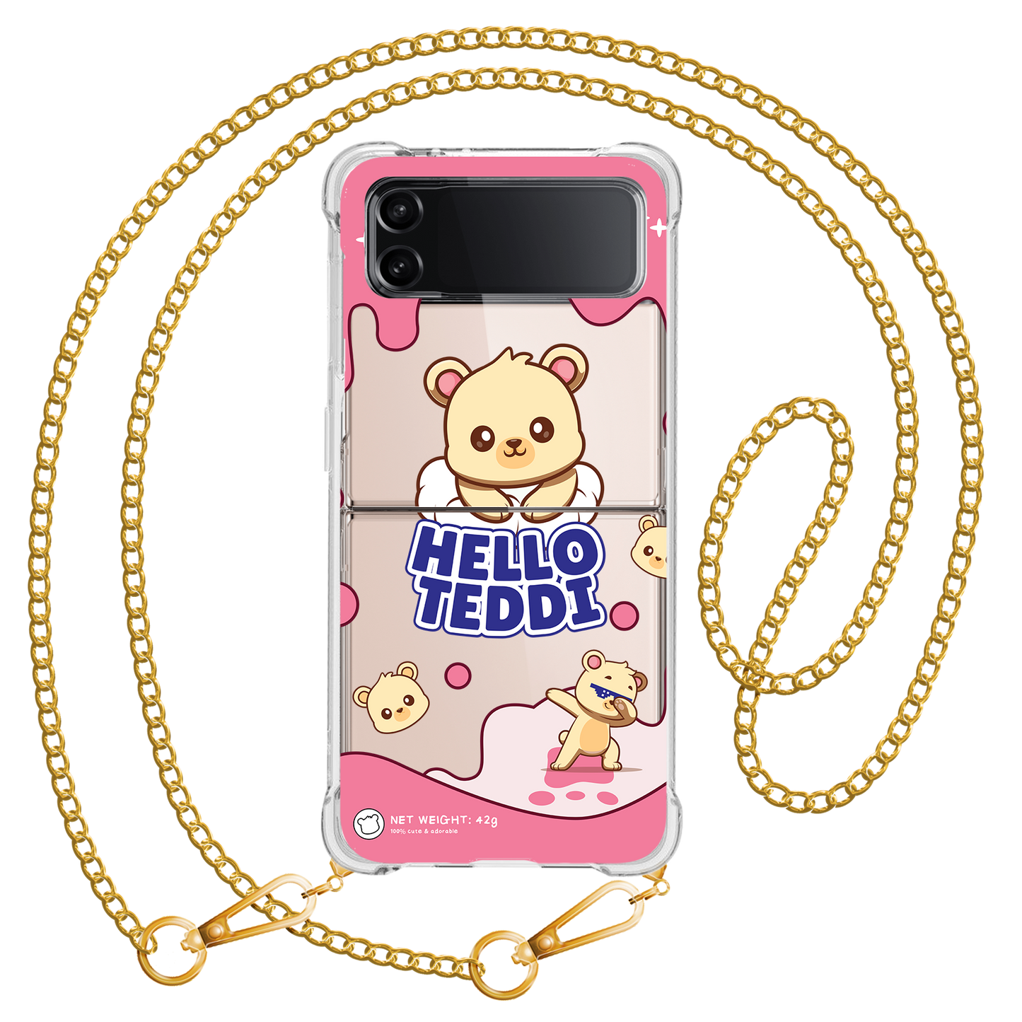 Android Flip / Fold Case - Hello Teddy 2.0