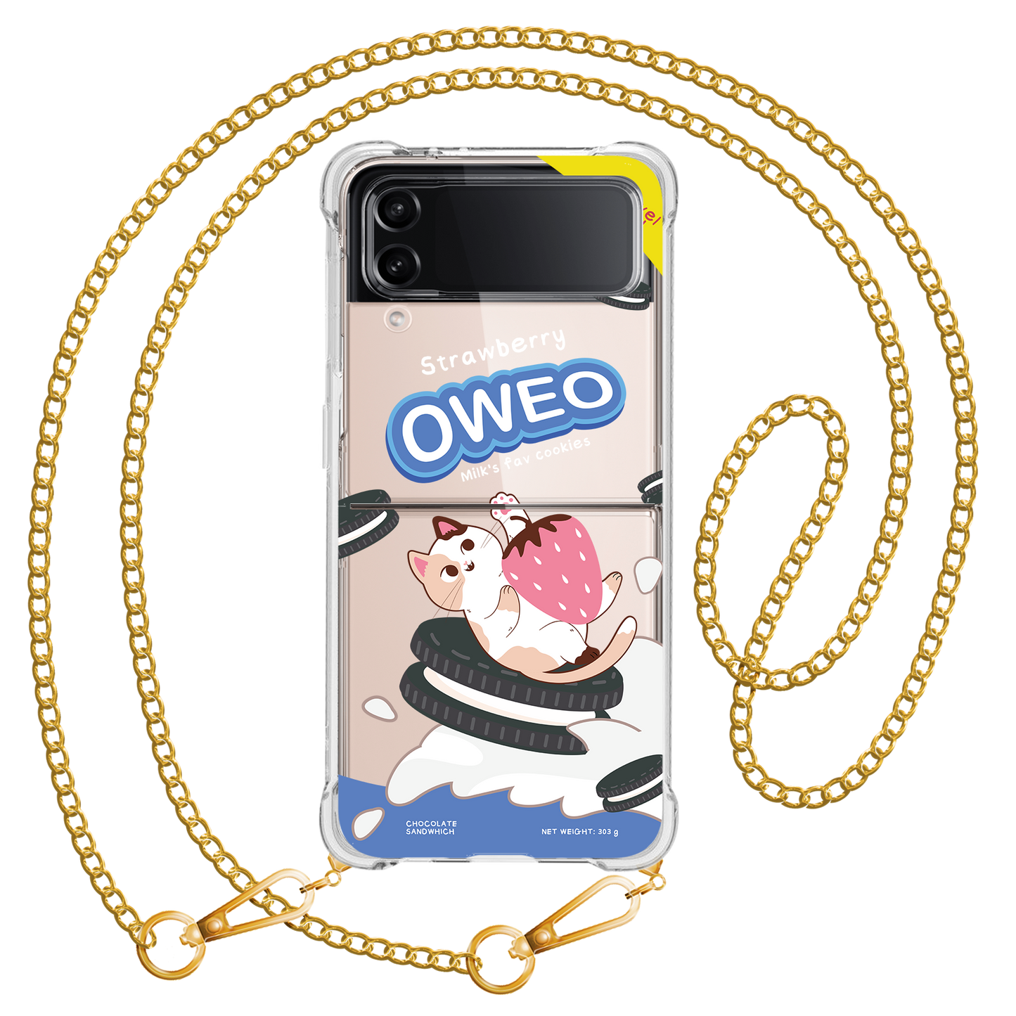 Android Flip / Fold Case - Oweo Cat