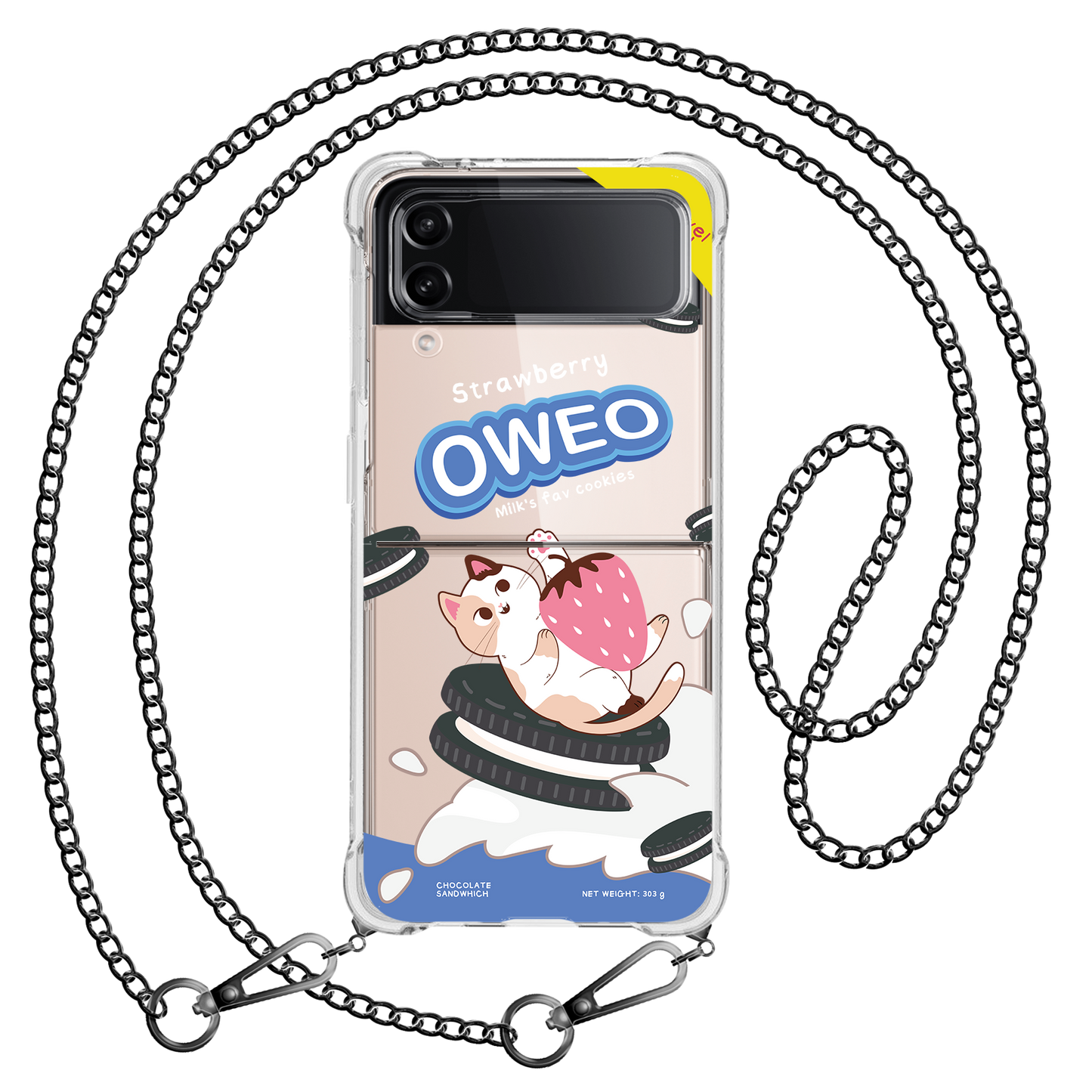 Android Flip / Fold Case - Oweo Cat