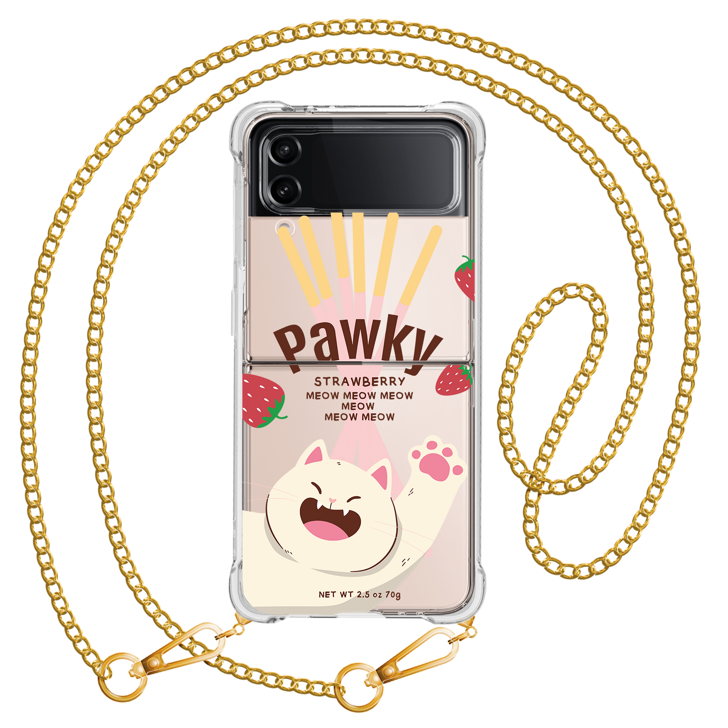 Android Flip / Fold Case - Pawky Cat