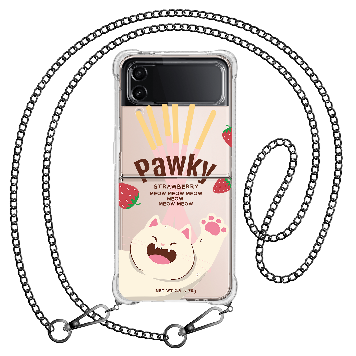 Android Flip / Fold Case - Pawky Cat