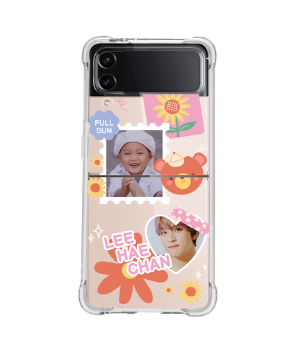 Android Flip / Fold Rearguard Hybrid - Face Grid Sunflower