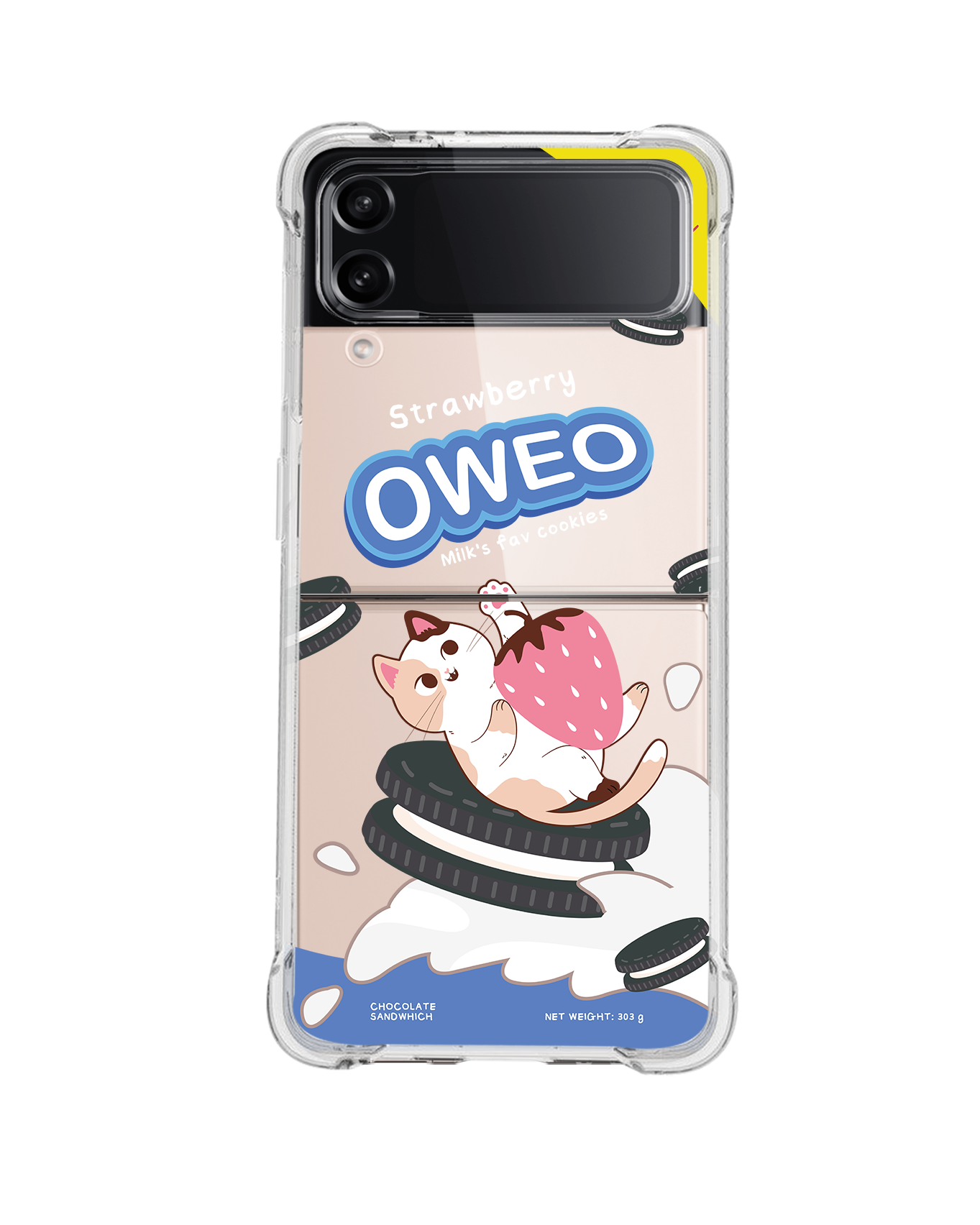 Android Flip / Fold Case - Oweo Cat