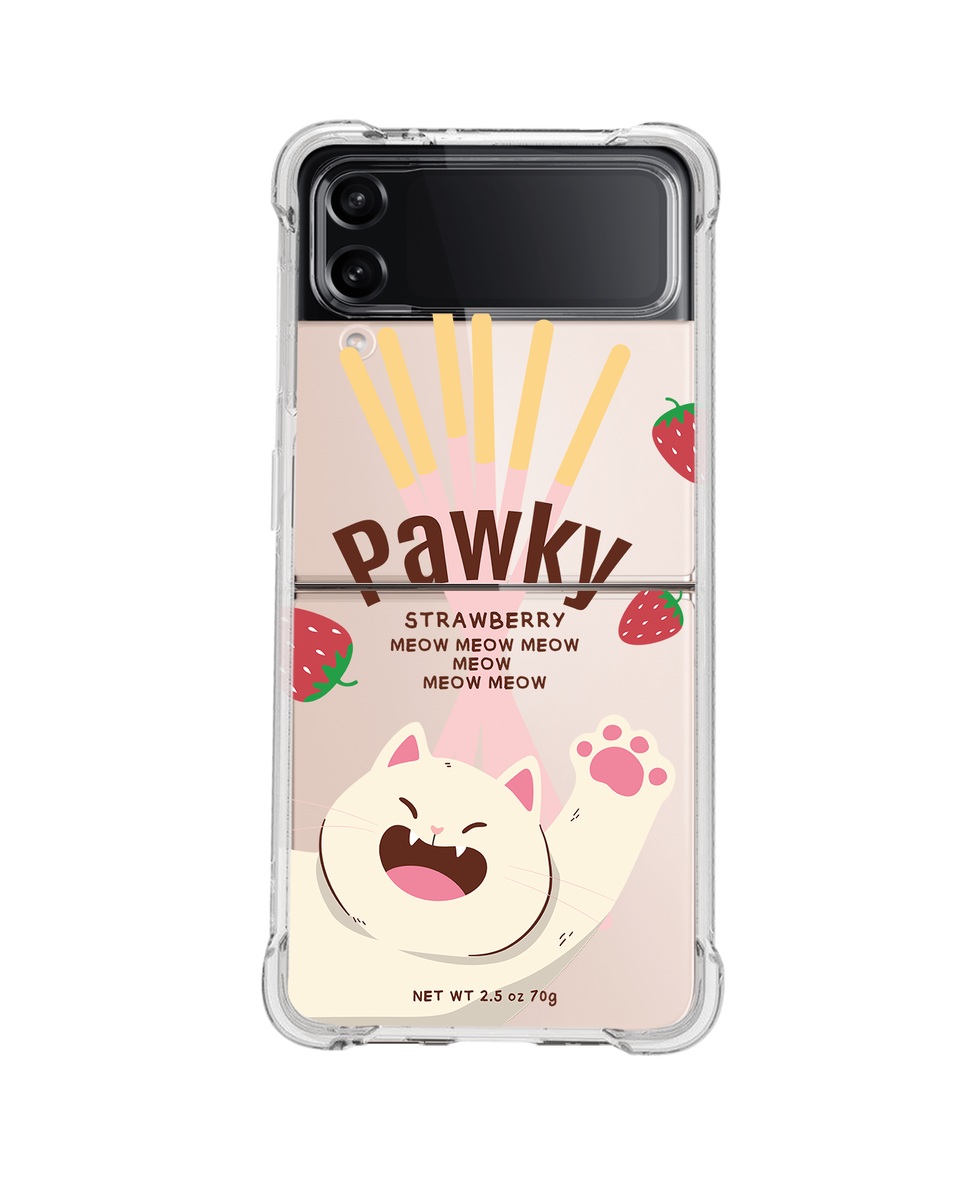 Android Flip / Fold Case - Pawky Cat