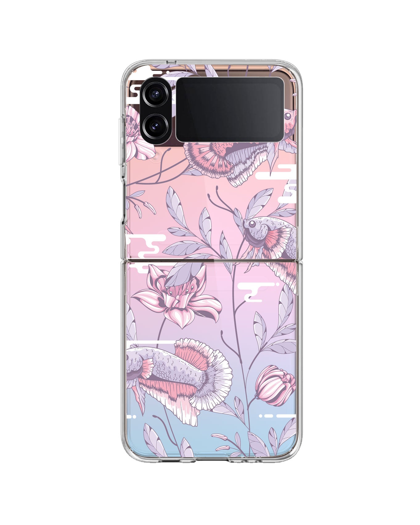 Android Flip / Fold Rearguard Holo - Fish & Floral 1.0