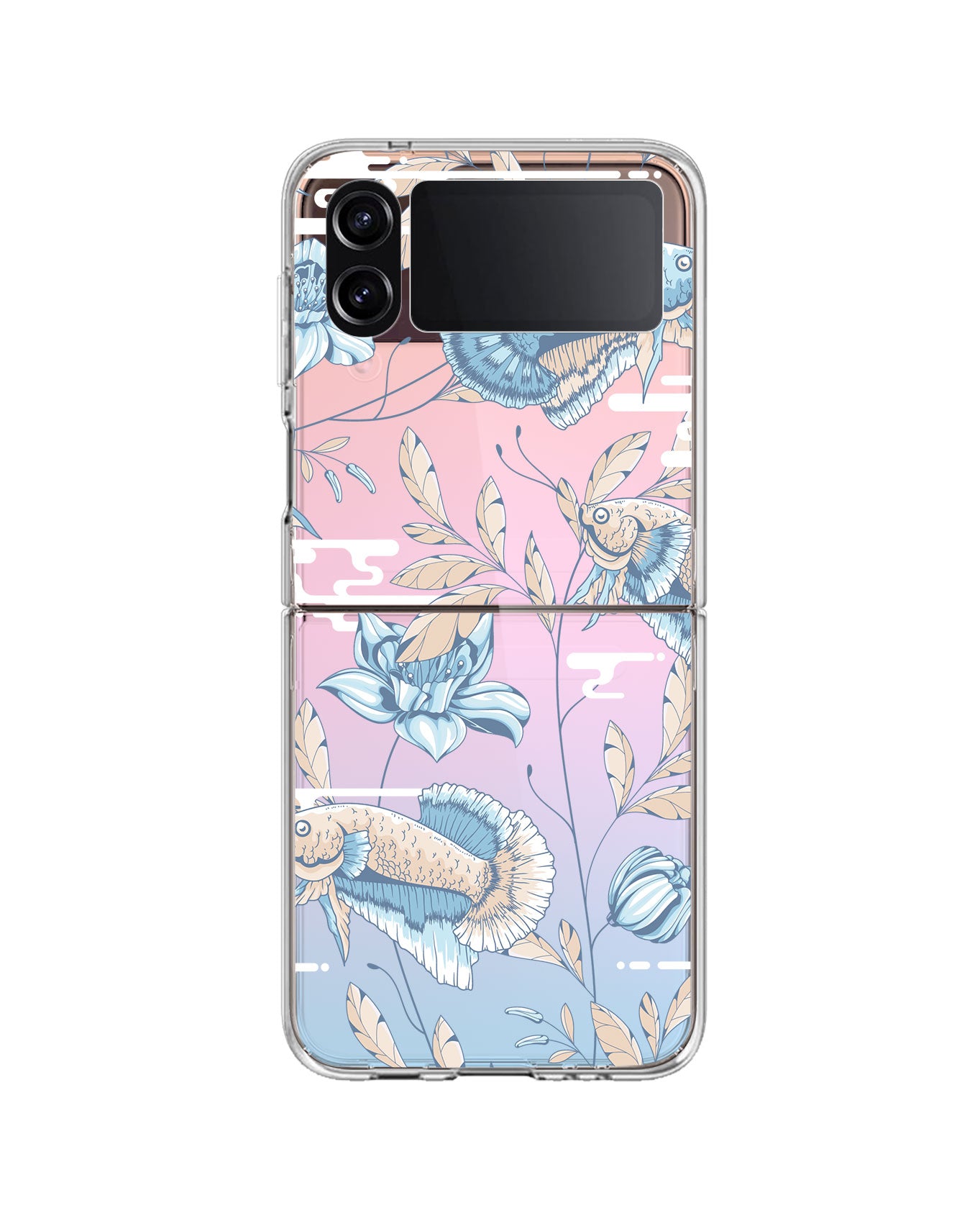 Android Flip / Fold Rearguard Holo - Fish & Floral 4.0