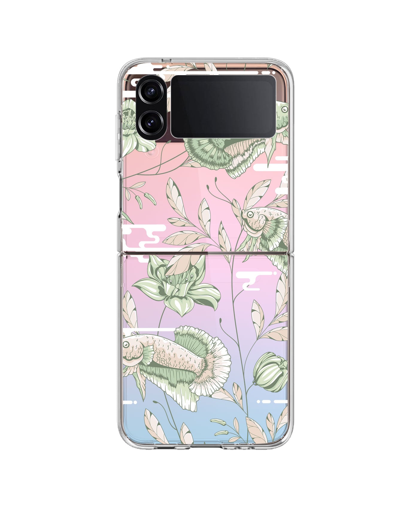 Android Flip / Fold Rearguard Holo - Fish & Floral 6.0