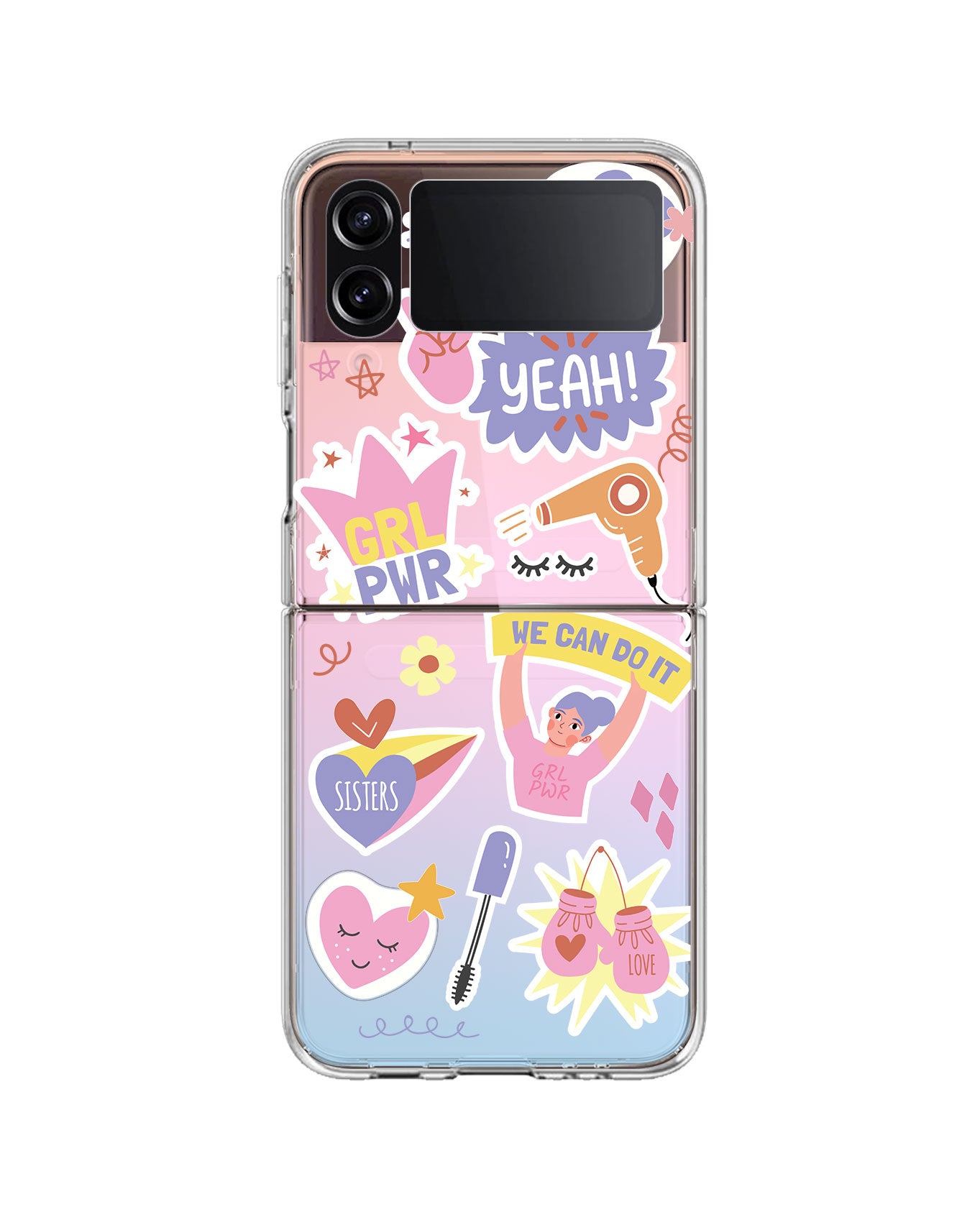 Android Flip / Fold Rearguard Holo - Girl Power Sticker Pack