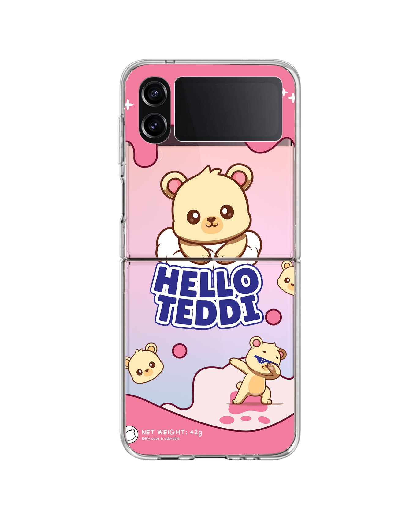 Android Flip / Fold Rearguard Holo - Hello Teddy 2.0