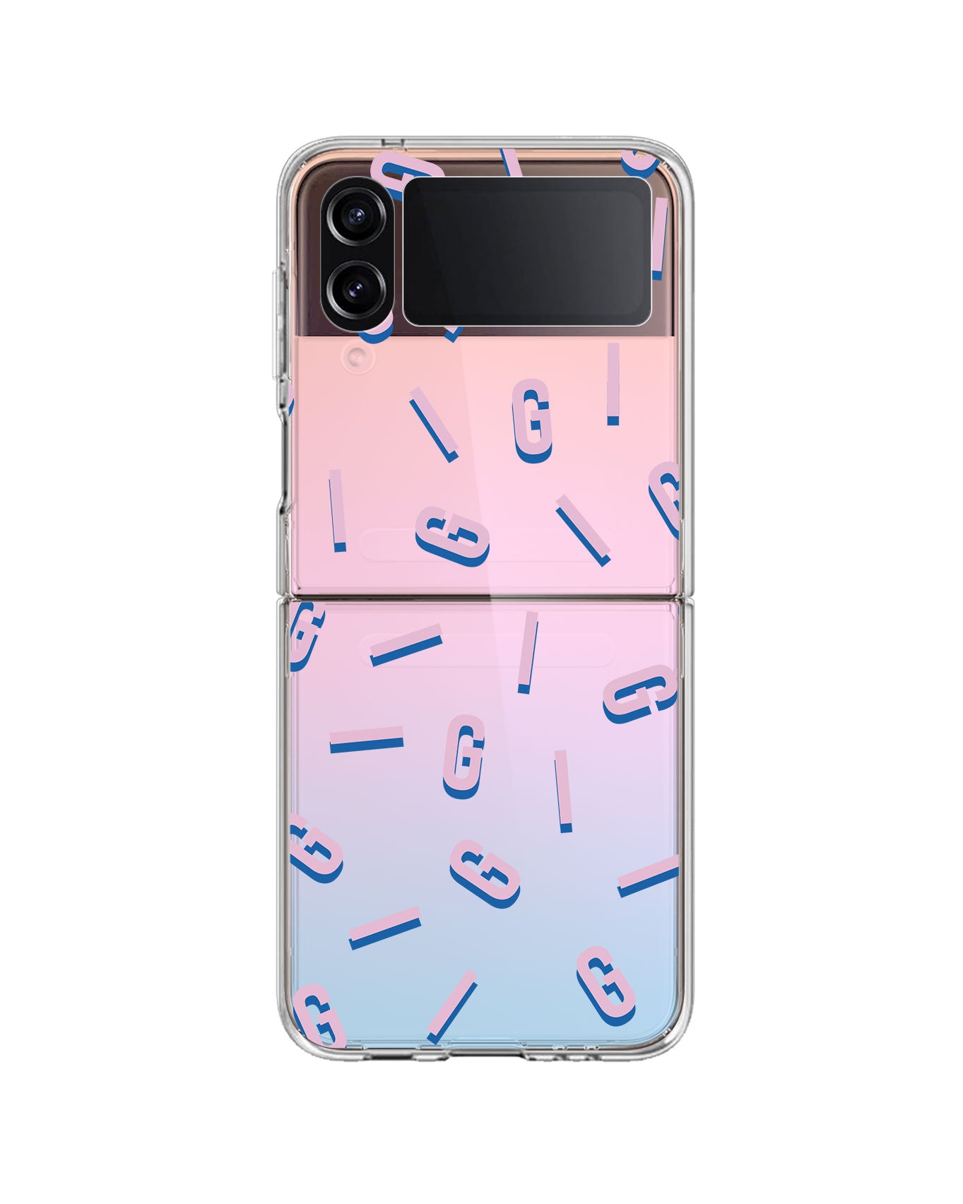 Android Flip / Fold Rearguard Holo - CUSTOM MONOGRAM 1.0 Cotton Candy