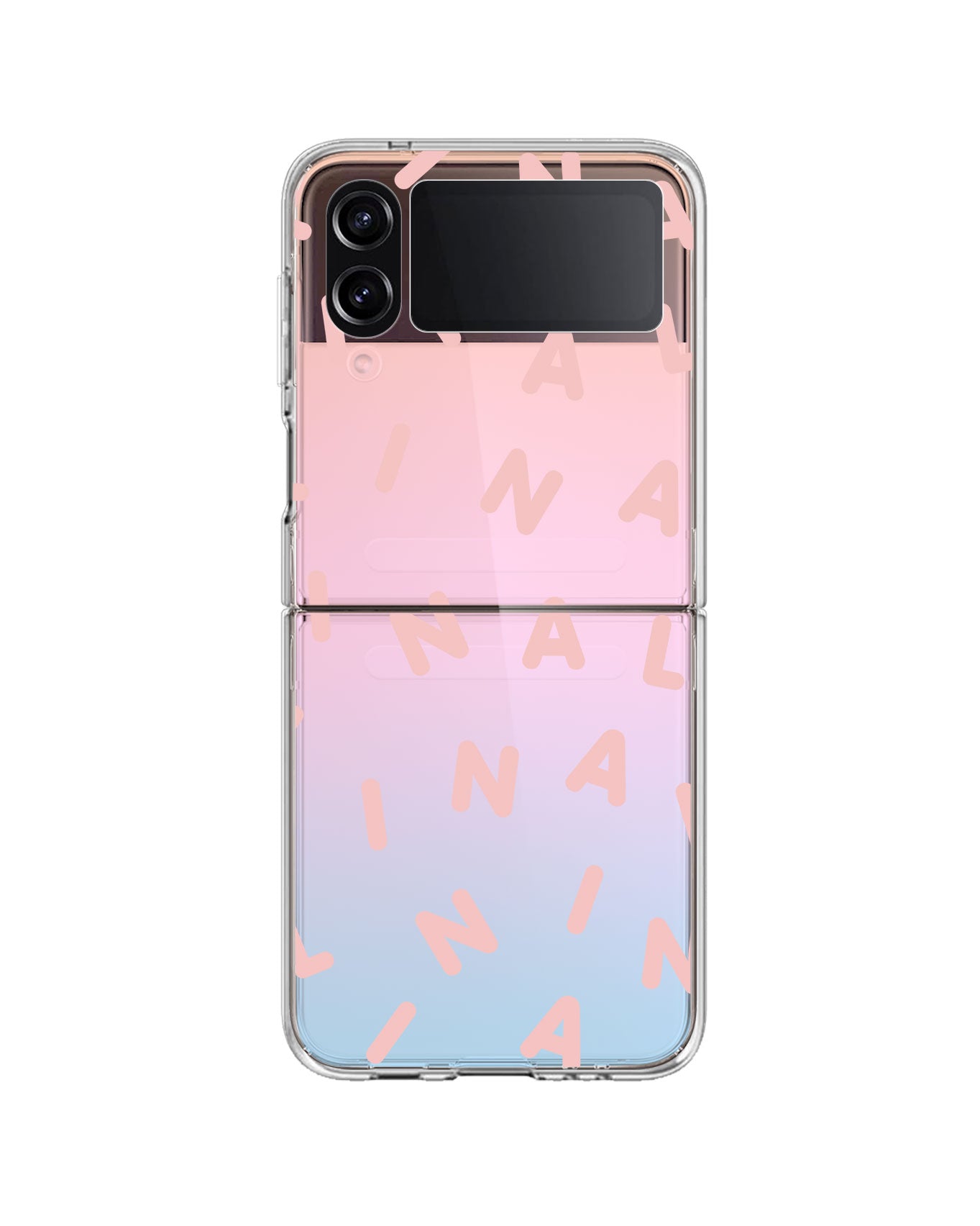 Android Flip / Fold Rearguard Holo - CUSTOM MONOGRAM 2.0 Rosewater