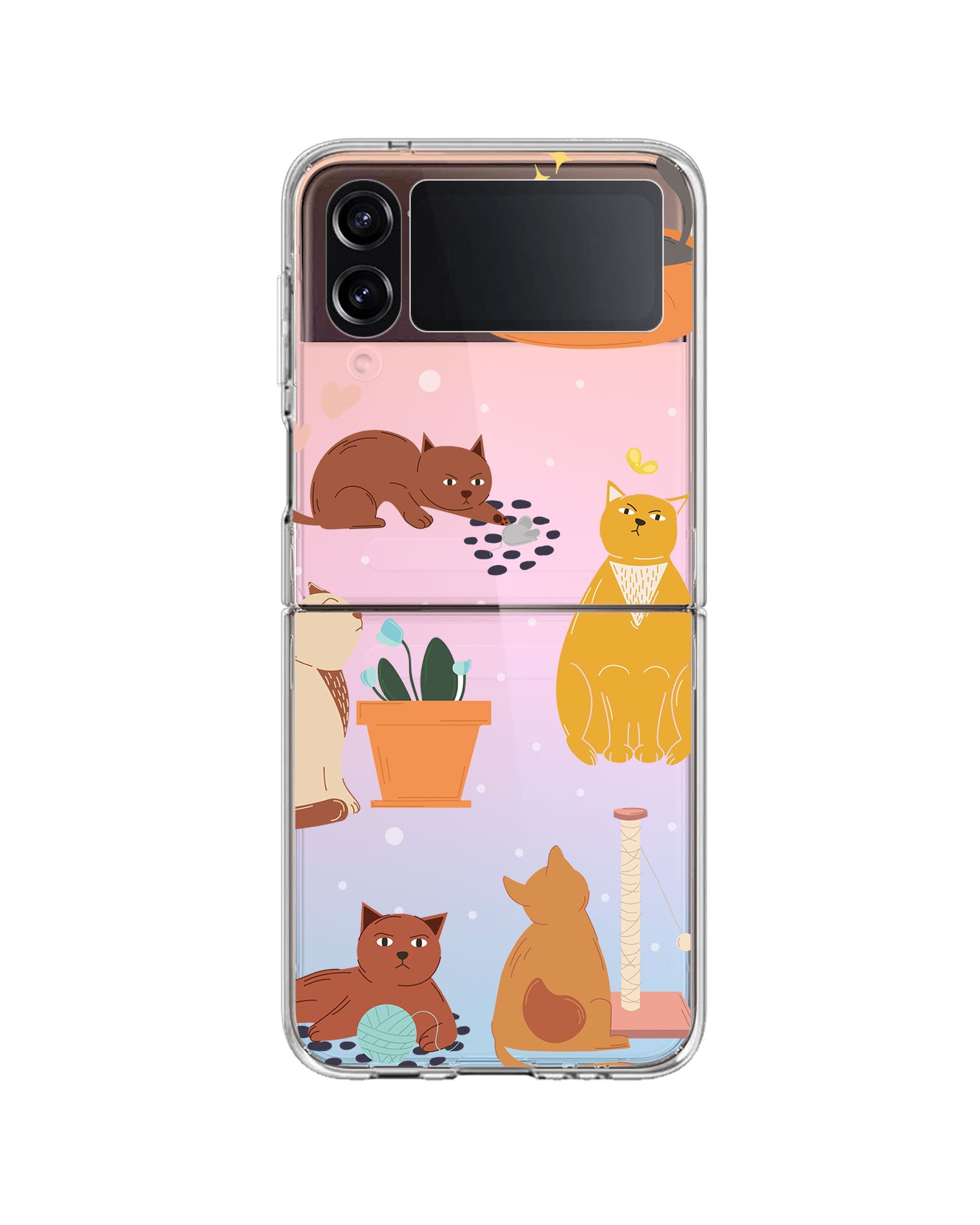 Android Flip / Fold Rearguard Holo - Playful Cat