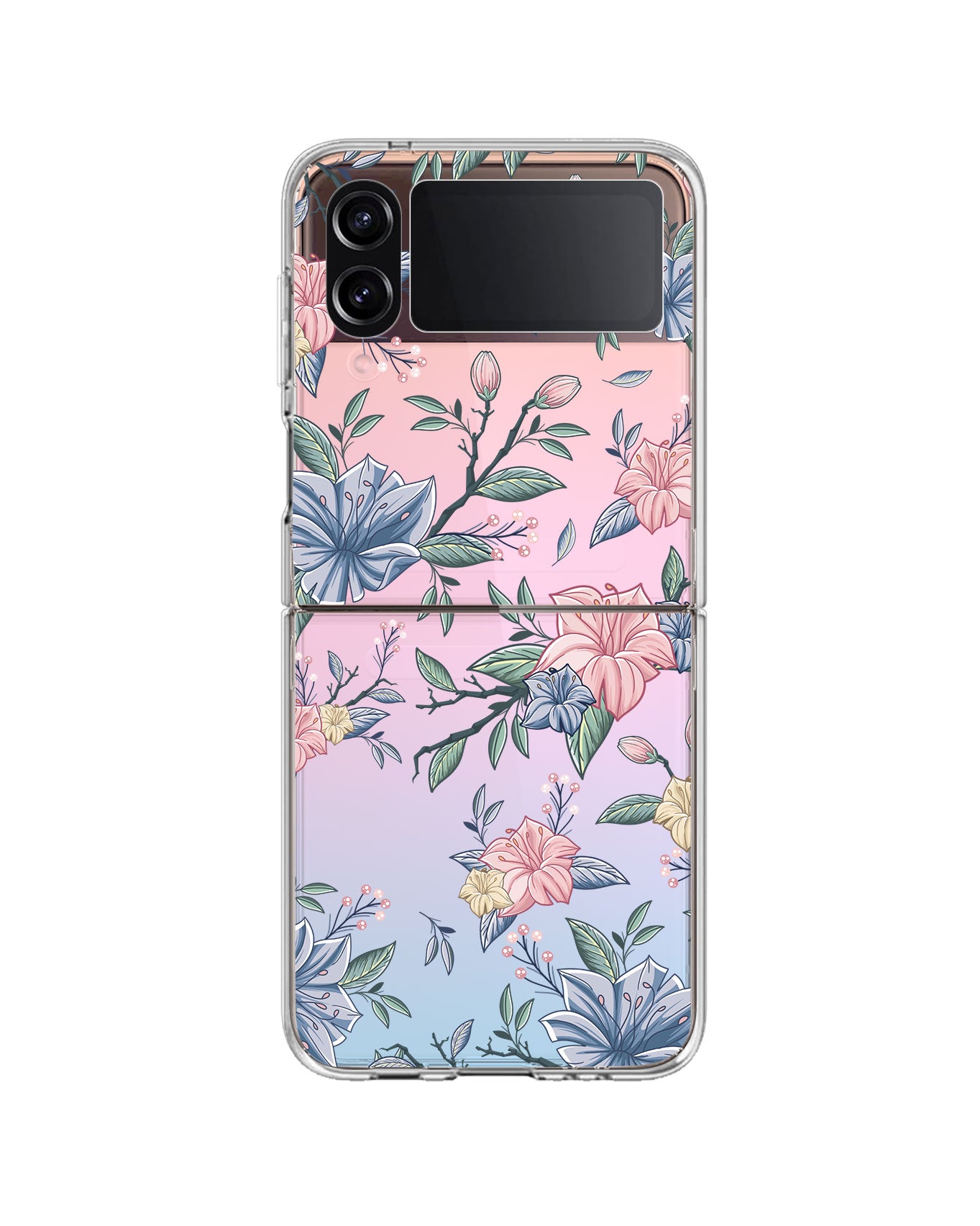 Android Flip / Fold Rearguard Holo - Pink & Blue Florals