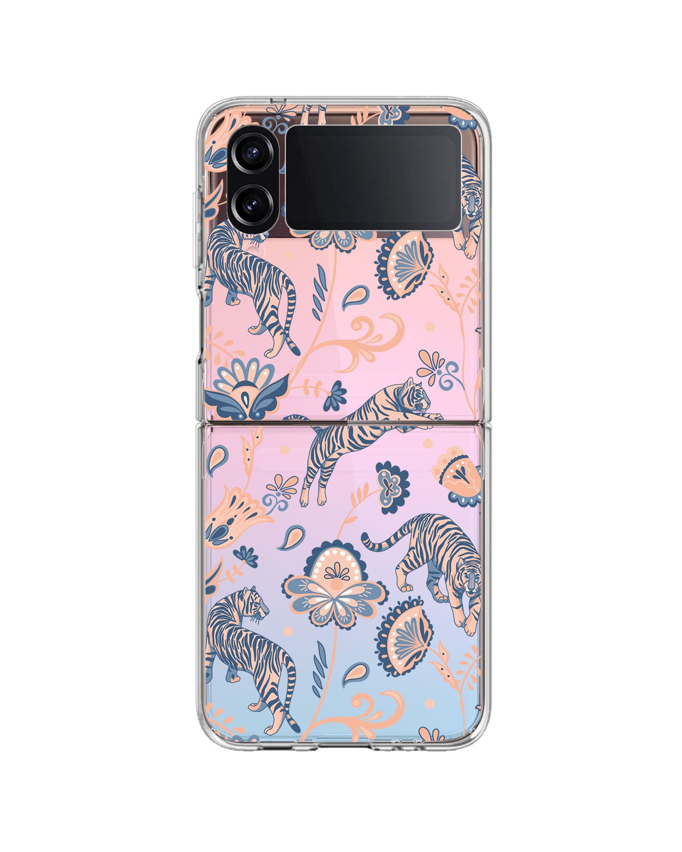 Android Flip / Fold Rearguard Holo - Tiger & Floral 5.0