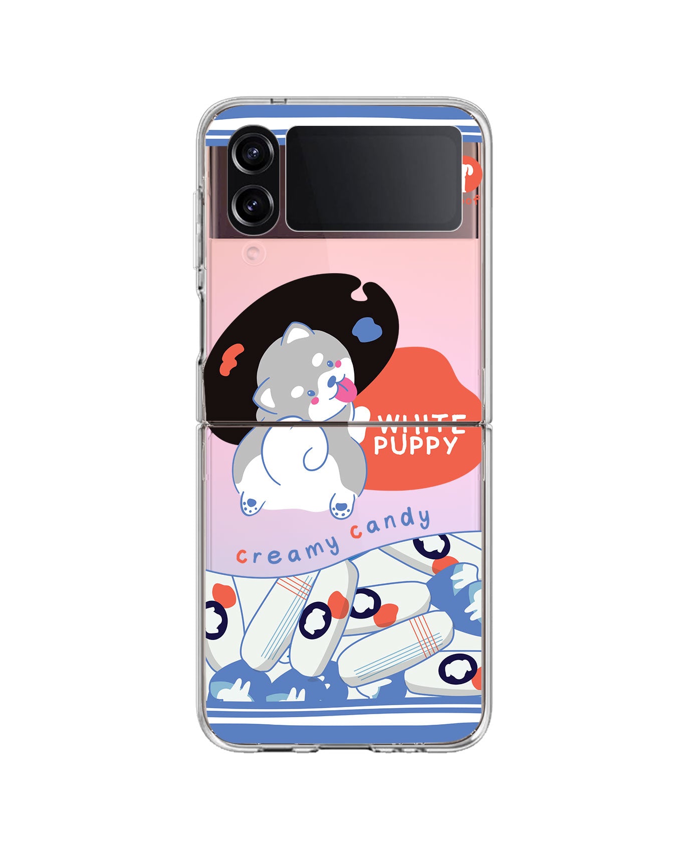 Android Flip / Fold Rearguard Holo - White Puppy