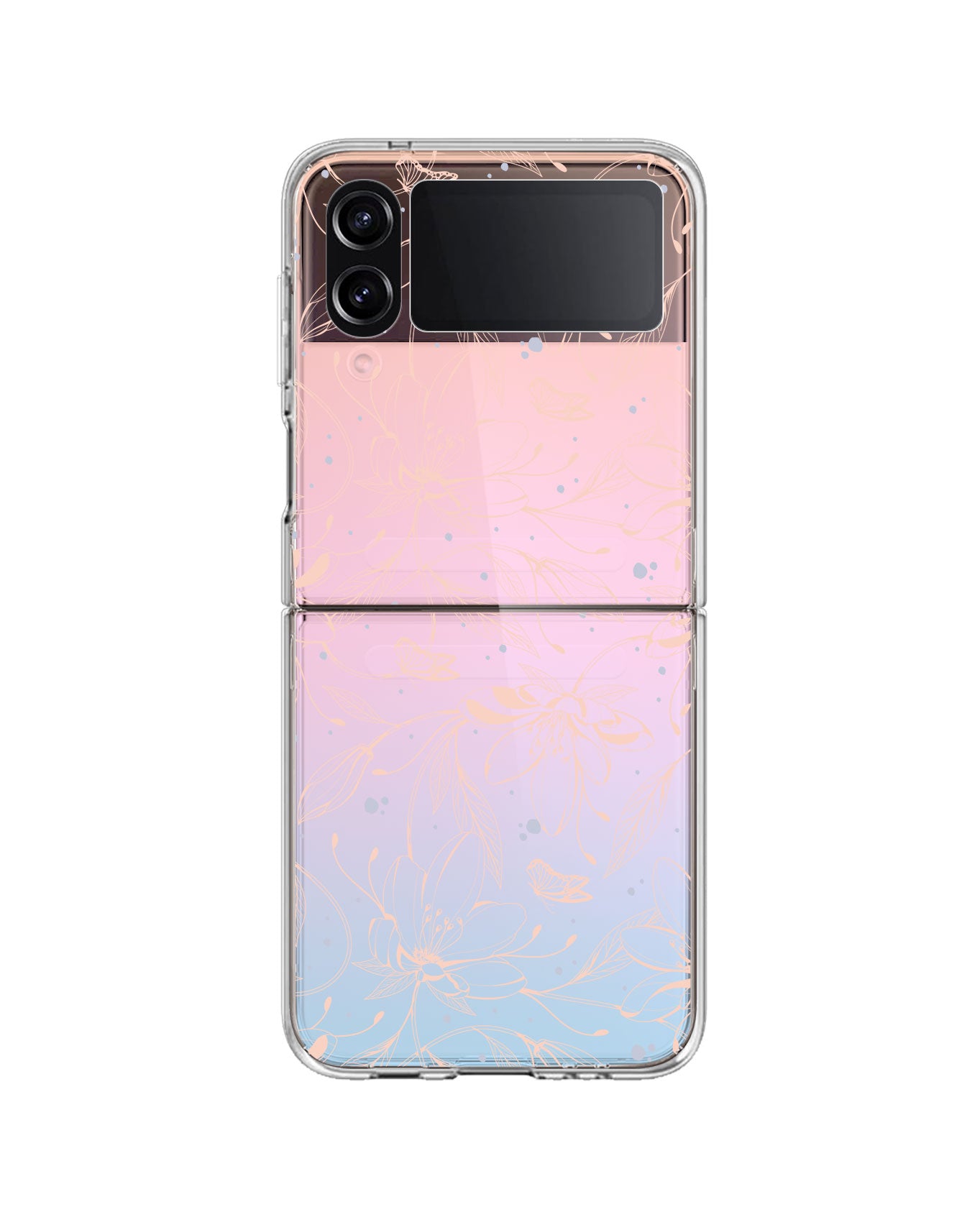 Android Flip / Fold Rearguard Holo - Sketchy Flower & Butterfly 1.0