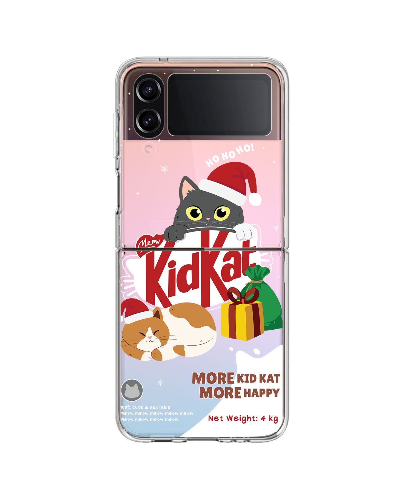 Android Flip / Fold Rearguard Holo - Kidkat Christmas