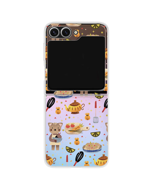 Android Flip / Fold Rearguard Holo - Cooking Cat