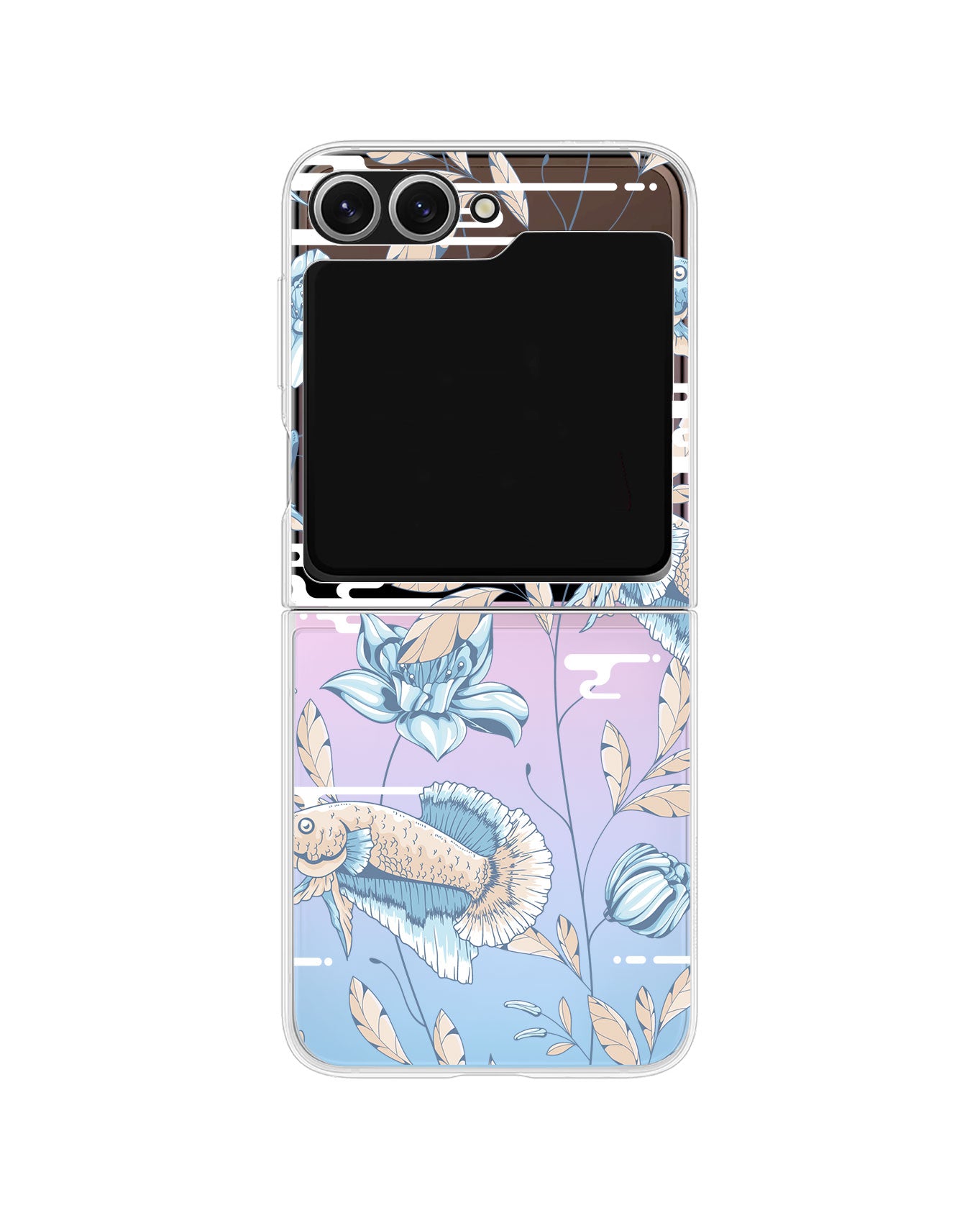 Android Flip / Fold Rearguard Holo - Fish & Floral 4.0