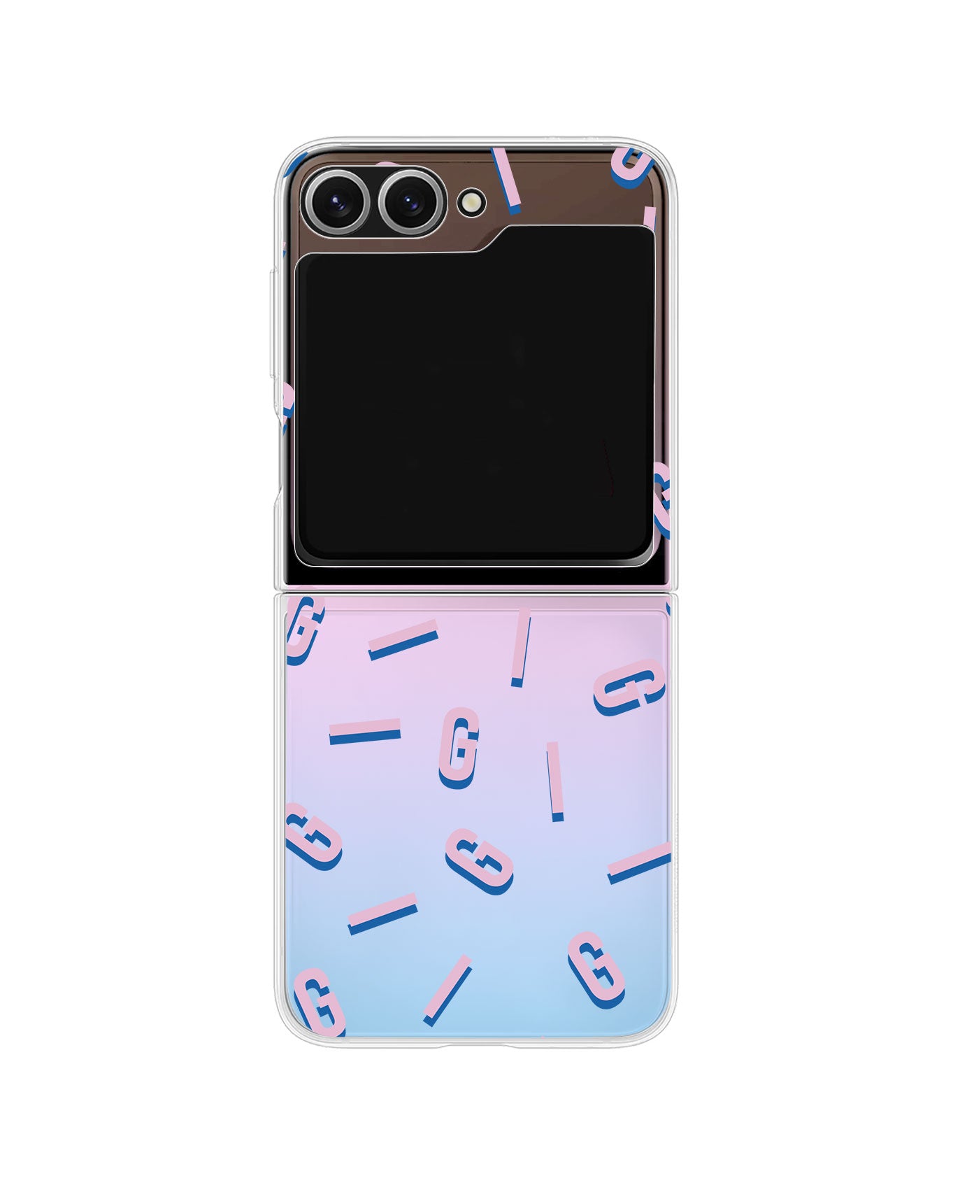 Android Flip / Fold Rearguard Holo - CUSTOM MONOGRAM 1.0 Cotton Candy