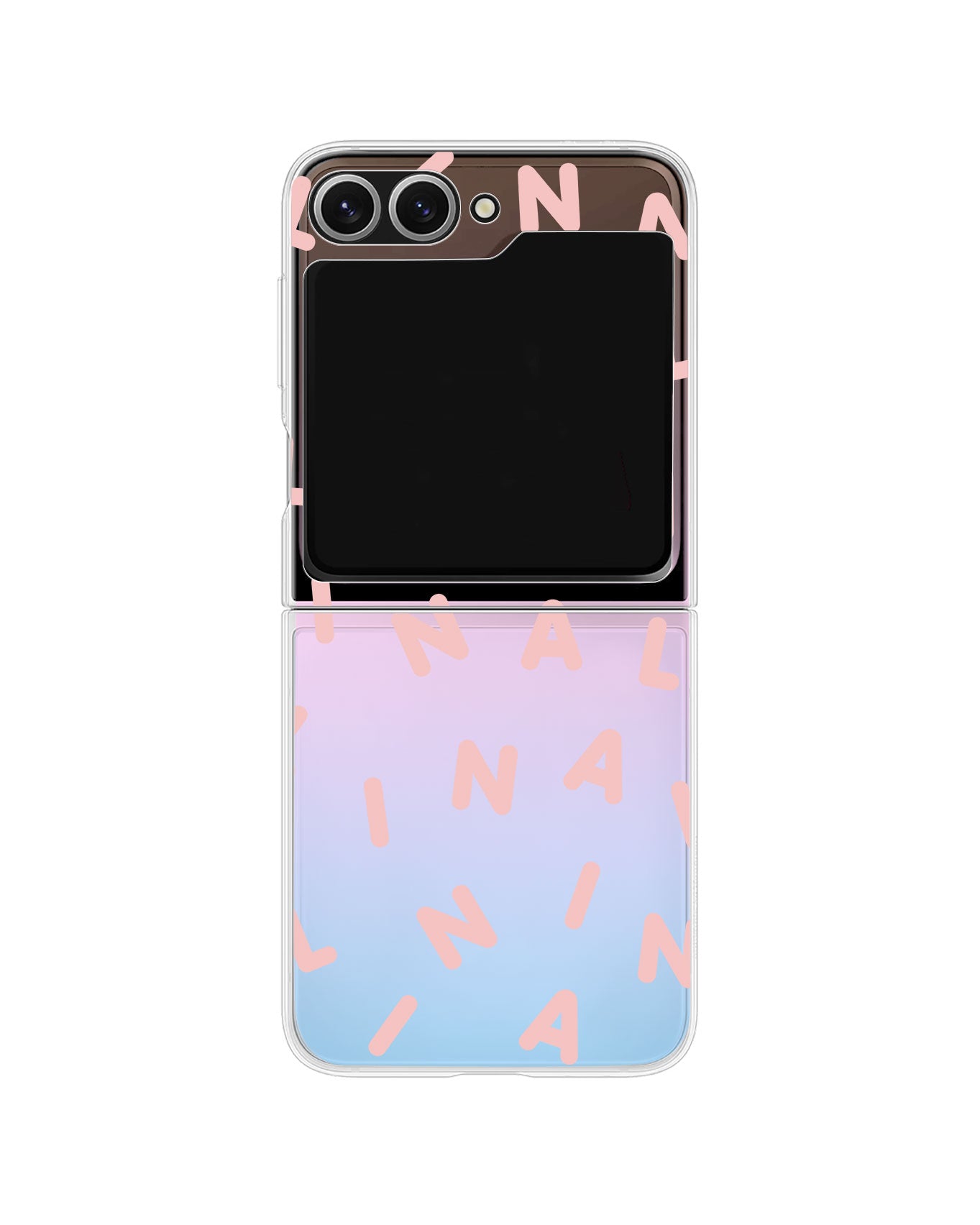 Android Flip / Fold Rearguard Holo - CUSTOM MONOGRAM 2.0 Rosewater