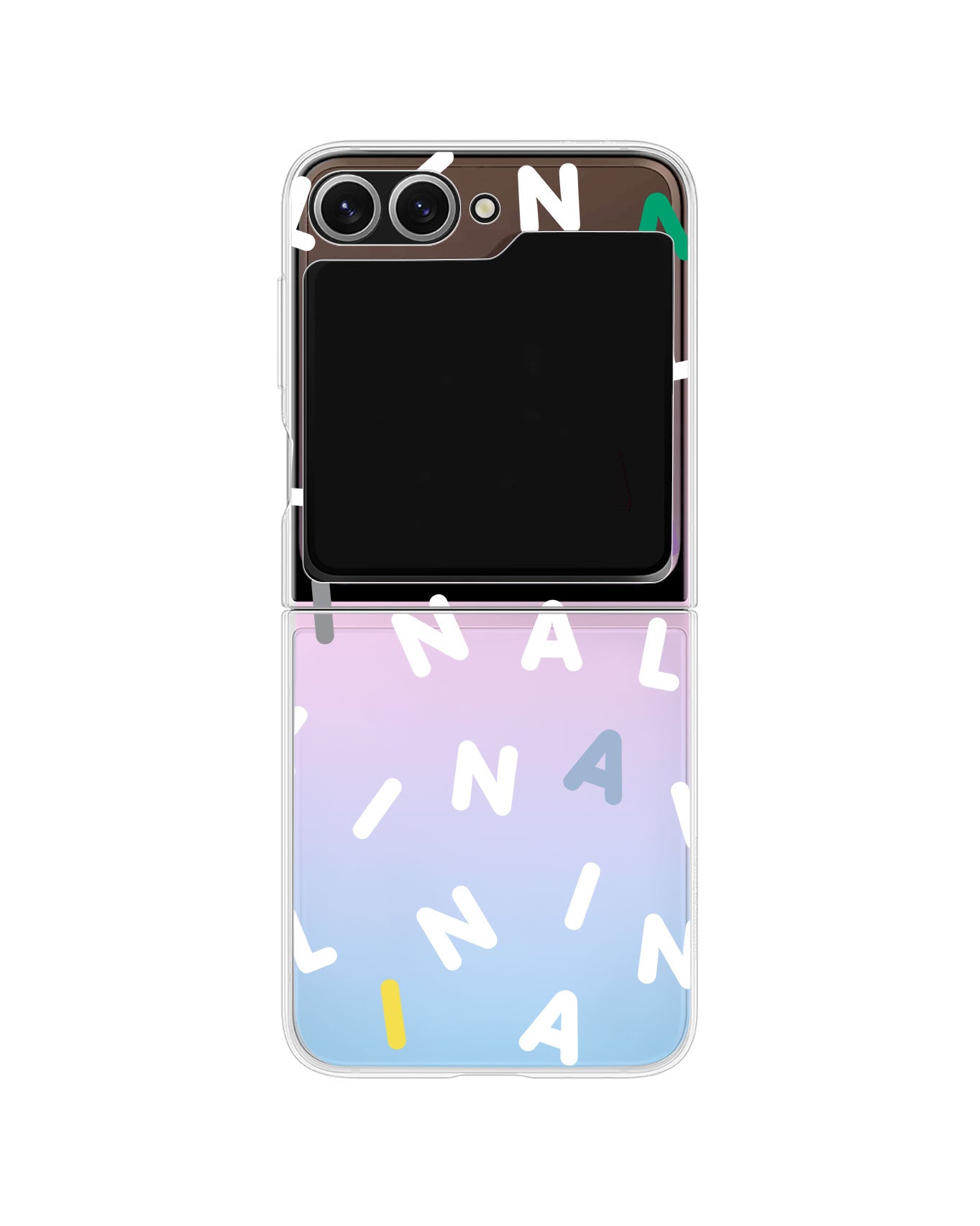 Android Flip / Fold Rearguard Holo - CUSTOM MONOGRAM 2.0 White