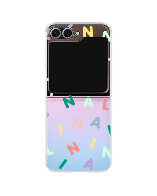 Android Flip / Fold Rearguard Holo - CUSTOM MONOGRAM 2.0 Rainbow