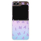 Android Flip / Fold Rearguard Holo - CUSTOM MONOGRAM 2.0 Lilac