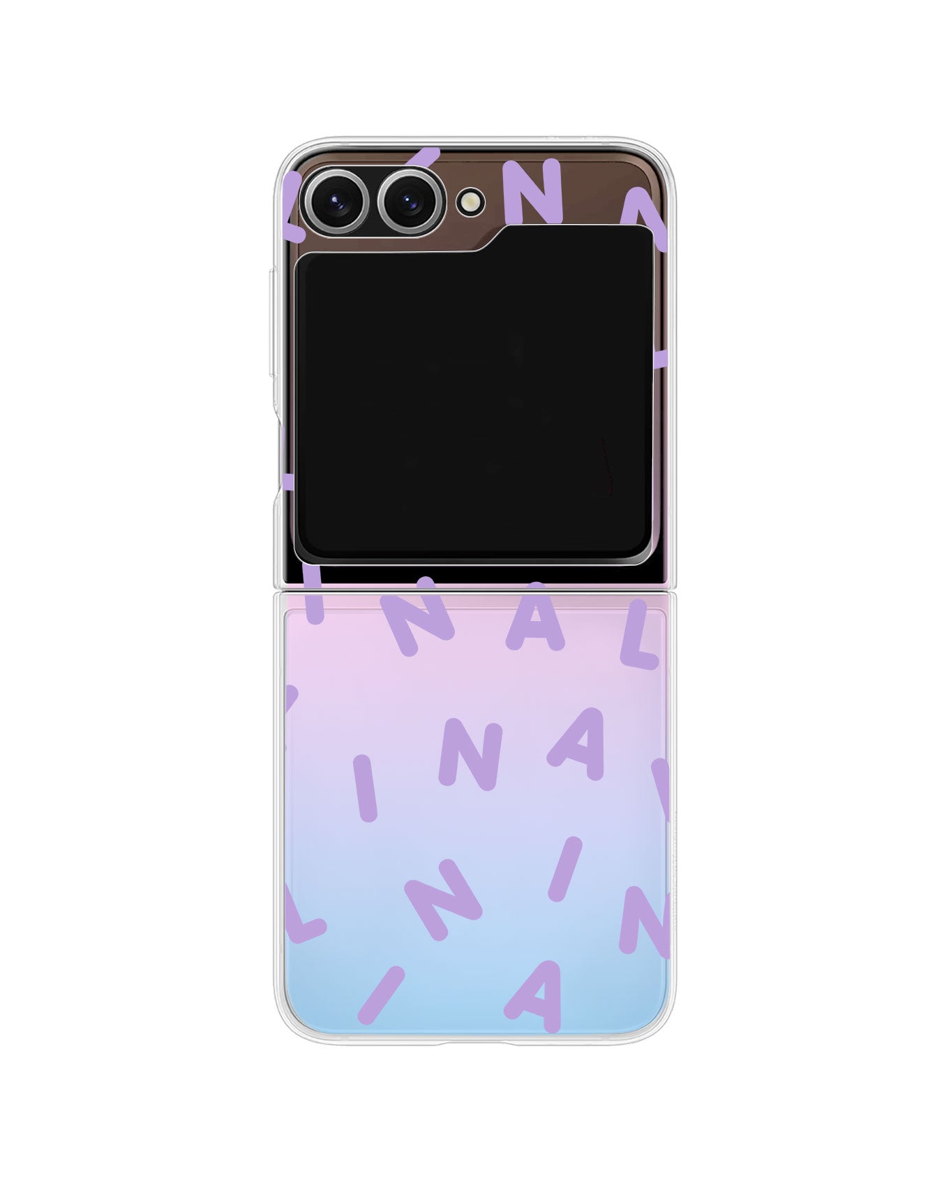 Android Flip / Fold Rearguard Holo - CUSTOM MONOGRAM 2.0 Lilac