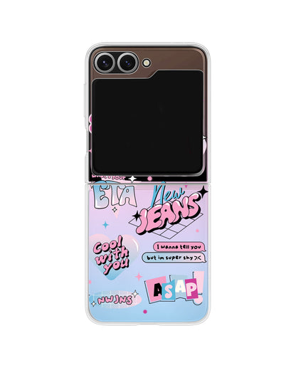 Android Flip / Fold Rearguard Holo - New Jeans Super Shy