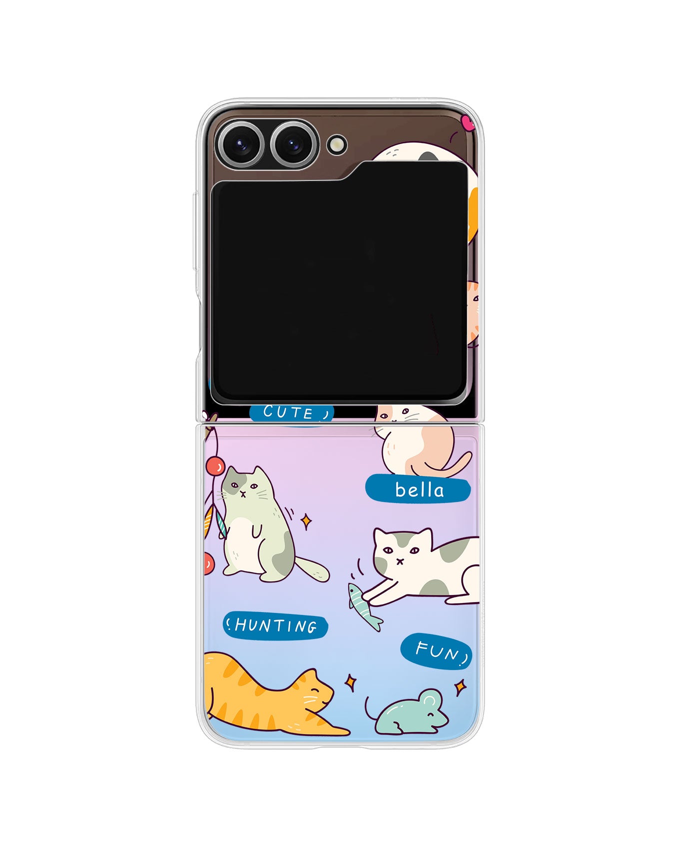 Android Flip / Fold Rearguard Holo - Playful Cat 2.0