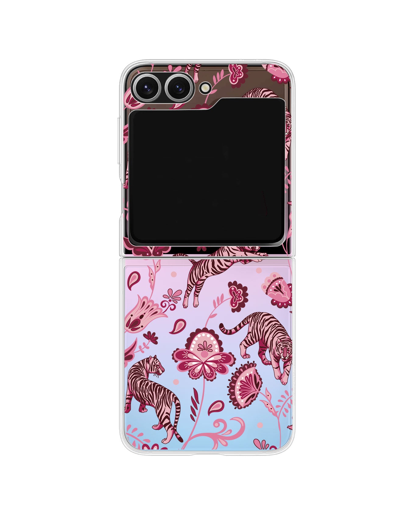 Android Flip / Fold Rearguard Holo - Tiger & Floral 2.0