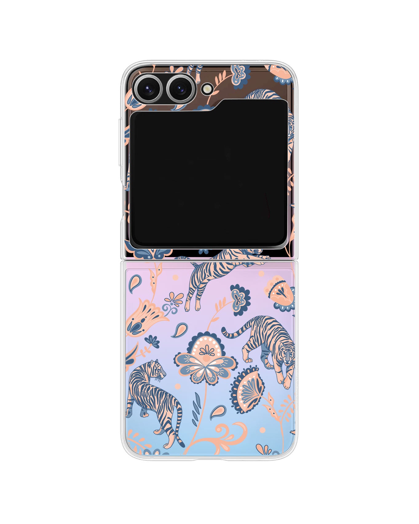 Android Flip / Fold Rearguard Holo - Tiger & Floral 5.0