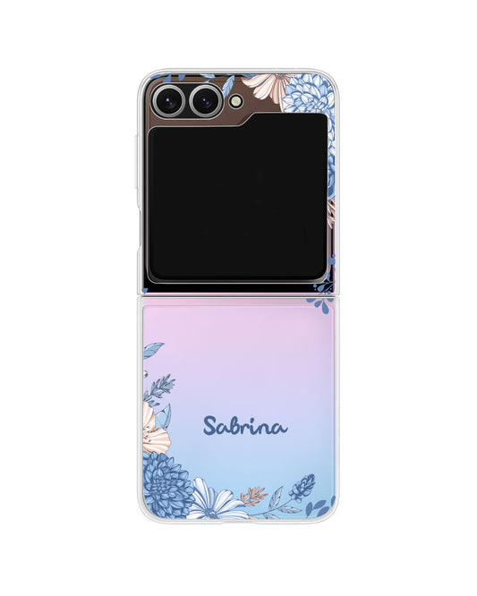 Android Flip / Fold Rearguard Holo - Blue Florals