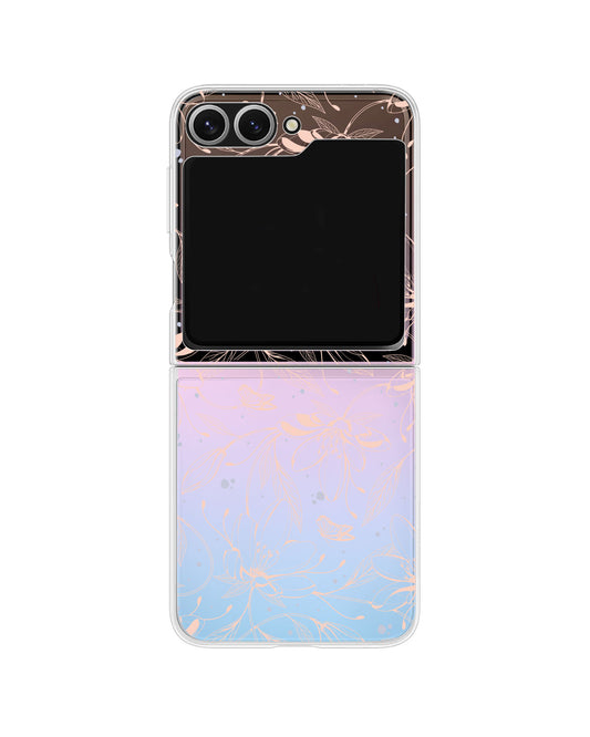 Android Flip / Fold Rearguard Holo - Sketchy Flower & Butterfly 1.0