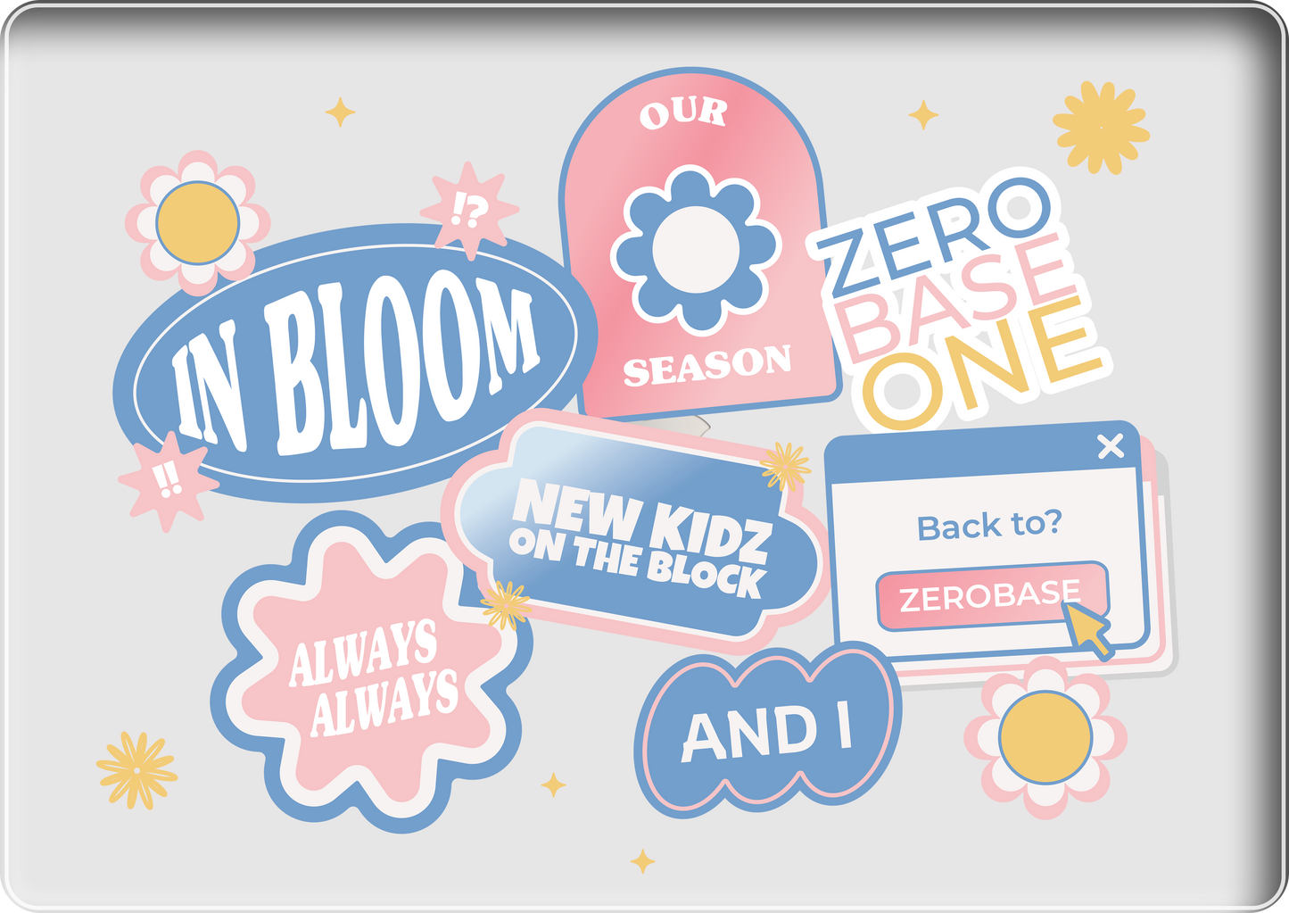 MacBook Snap Case - Zerobaseone Song Sticker Pack