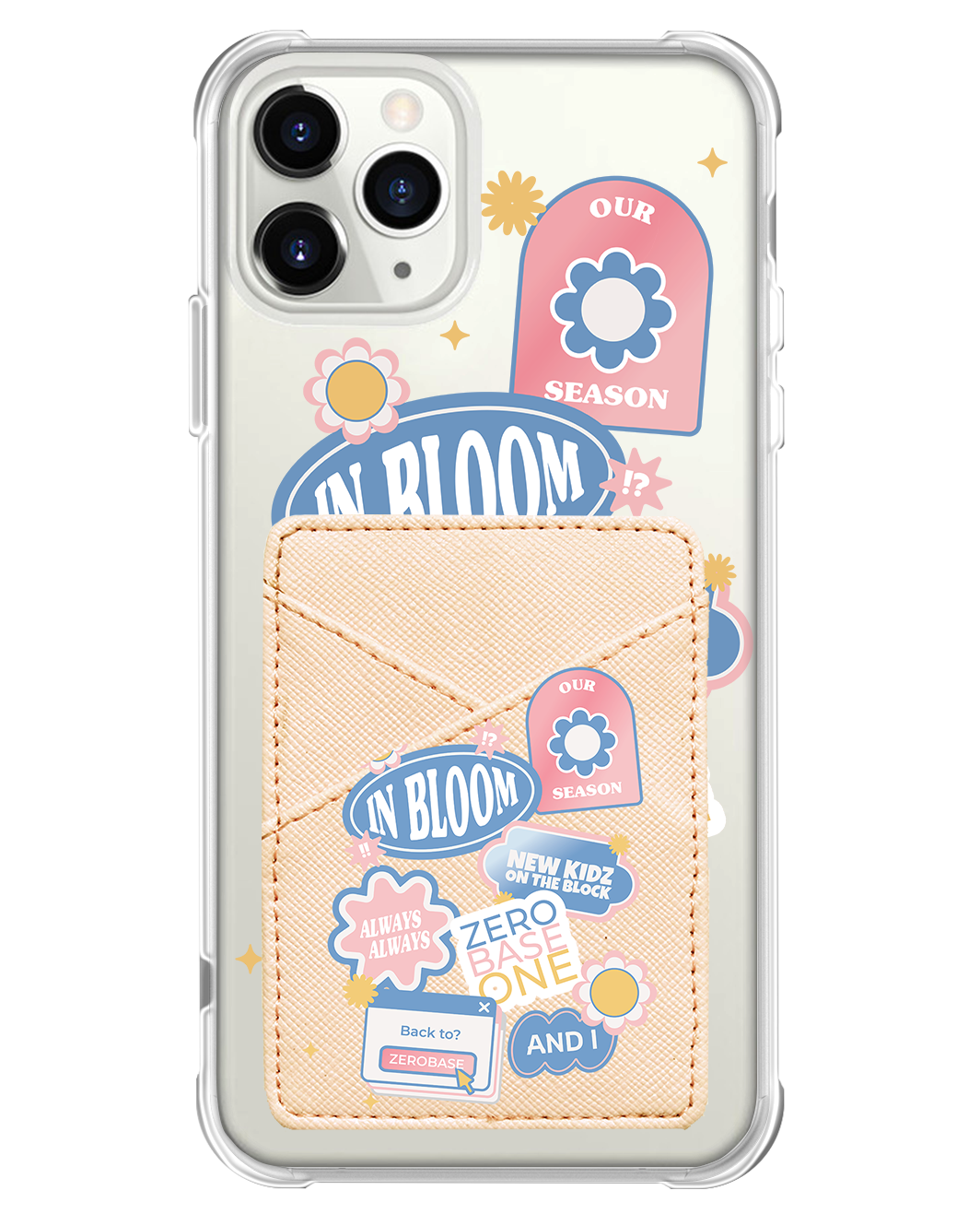 iPhone Phone Wallet Case - Zerobaseone Song Sticker Pack