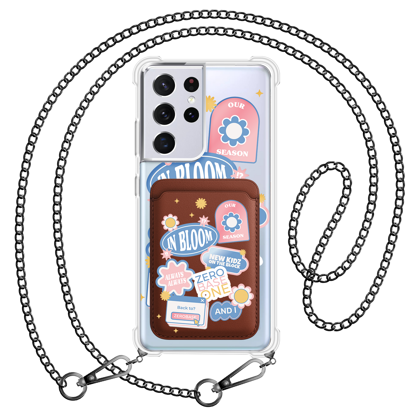 Android Magnetic Wallet Case - Zerobaseone Song Sticker Pack