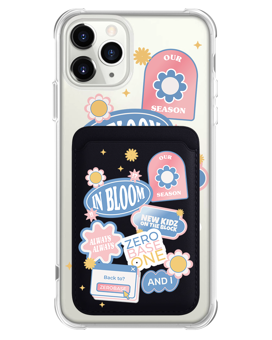 iPhone Magnetic Wallet Case - Zerobaseone Song Sticker Pack