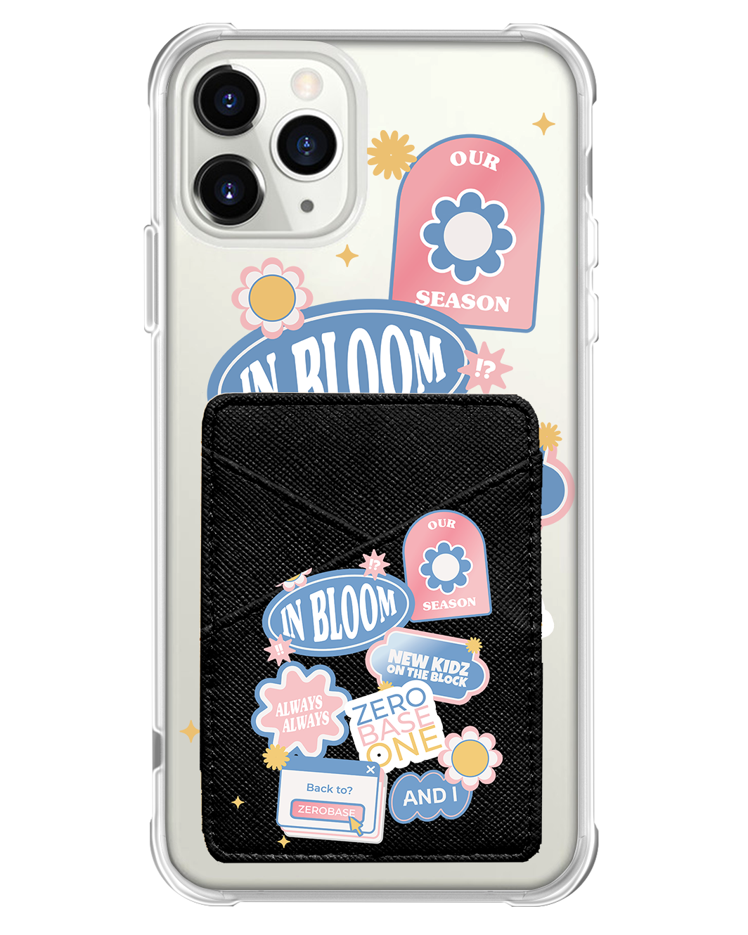 iPhone Phone Wallet Case - Zerobaseone Song Sticker Pack